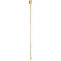 14K Yellow Gold Natural Ruby 6 1/2-7 1/2" Bracelet