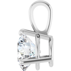 Platinum 1/2 CT Lab-Grown Diamond Pendant