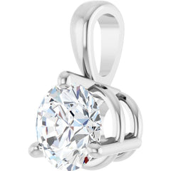 Sterling Silver 3/4 CT Lab-Grown Diamond Pendant