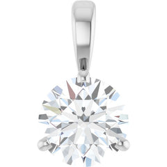 Platinum 1 CT Lab-Grown Diamond Pendant
