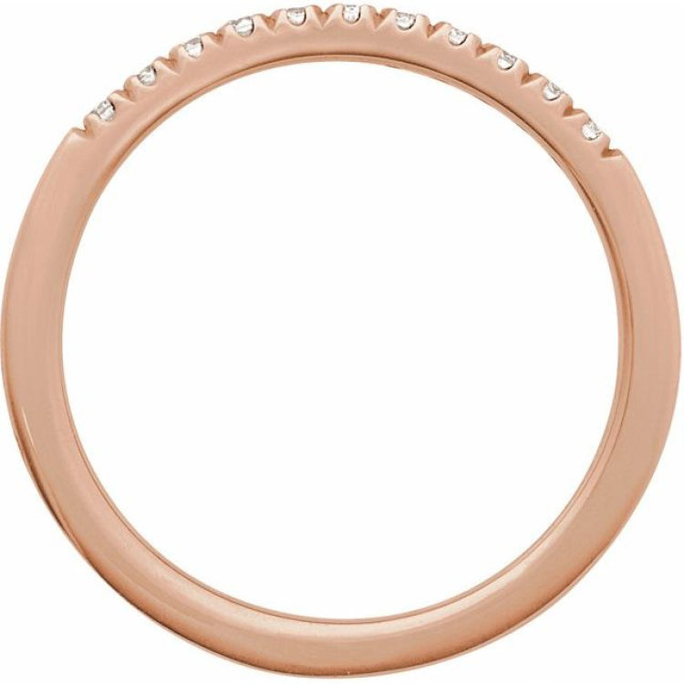 14K Rose Gold 1/6 CTW Lab-Grown Diamond Stackable Ring