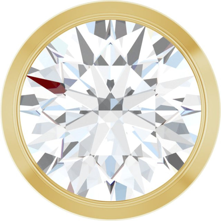 14K Yellow Gold 3/4 CT Natural Diamond Slide Pendant