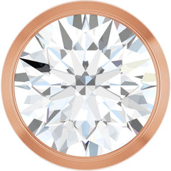 14K Rose Gold 1 CT Natural Diamond Slide Pendant