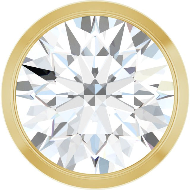 14K Yellow Gold 1 CT Lab-Grown Diamond Slide Pendant