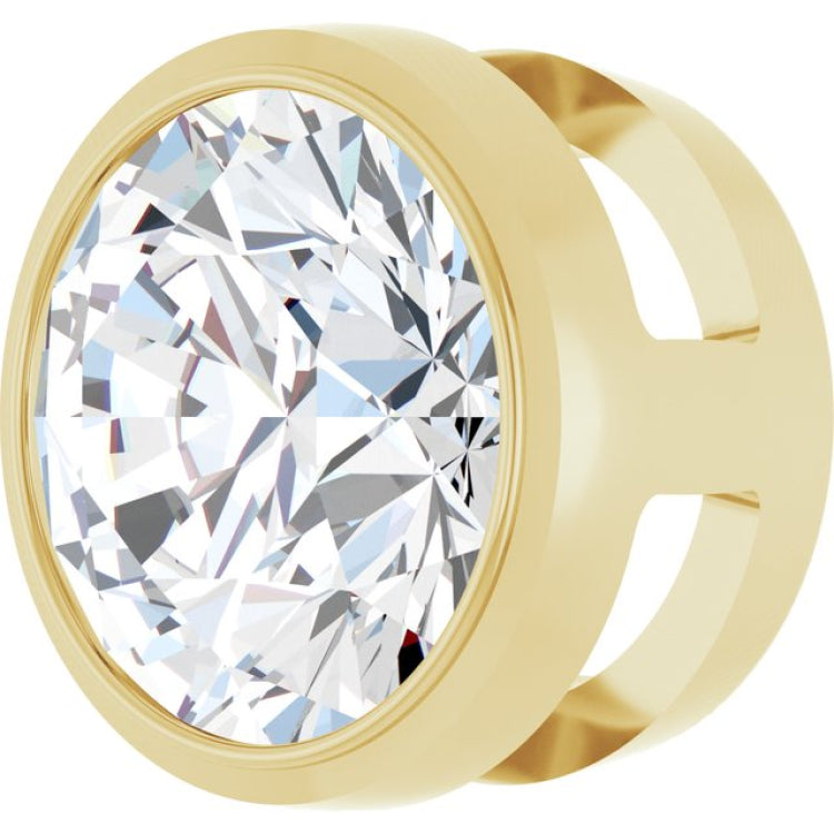 14K Yellow Gold 1 CT Lab-Grown Diamond Slide Pendant
