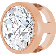 14K Rose Gold 1 CT Lab-Grown Diamond Slide Pendant