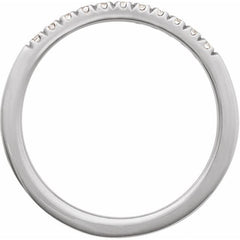 14K White Gold 1/6 CTW Natural Diamond Stackable Ring