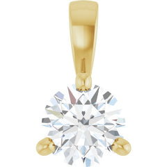 14K Yellow Gold 1/4 CTW Natural Diamond Pendant