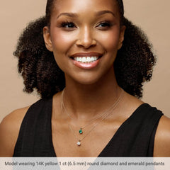 14K Yellow Gold 1/3 CTW Natural Diamond Pendant