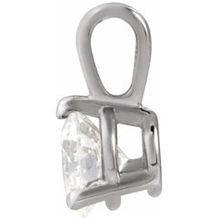 14K White Gold 1/3 CTW Natural Diamond Pendant