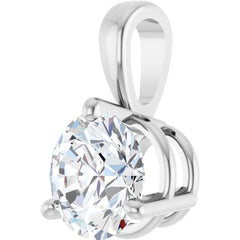 14K White Gold 1/2 CTW Natural Diamond Pendant