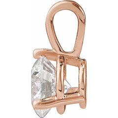 14K Rose Gold 5/8 CTW Natural Diamond Pendant