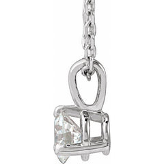 Platinum 1/4 CTW Natural Diamond 18" Necklace