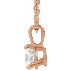 14K Rose Gold 1/3 CTW Natural Diamond 18" Necklace