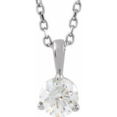 Platinum 1/3 CTW Natural Diamond 18" Necklace