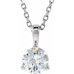 Platinum 1/2 CTW Natural Diamond 18" Necklace
