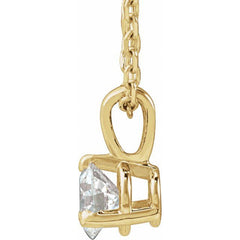 14K Yellow Gold 1/4 CTW Lab-Grown Diamond 18" Necklace