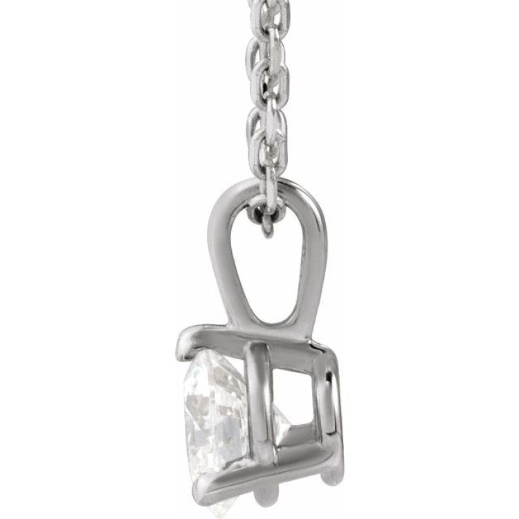 14K White Gold 1/3 CTW Lab-Grown Diamond 18" Necklace