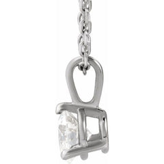 14K White Gold 1/3 CTW Lab-Grown Diamond 18" Necklace