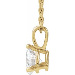 14K Yellow Gold 1/2 CTW Lab-Grown Diamond 18" Necklace