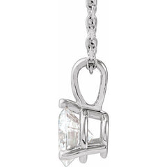Platinum 1/2 CTW Lab-Grown Diamond 18" Necklace