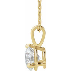 14K Yellow Gold 1 CTW Lab-Grown Diamond 18" Necklace