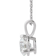 Sterling Silver 1 CTW Lab-Grown Diamond 18" Necklace