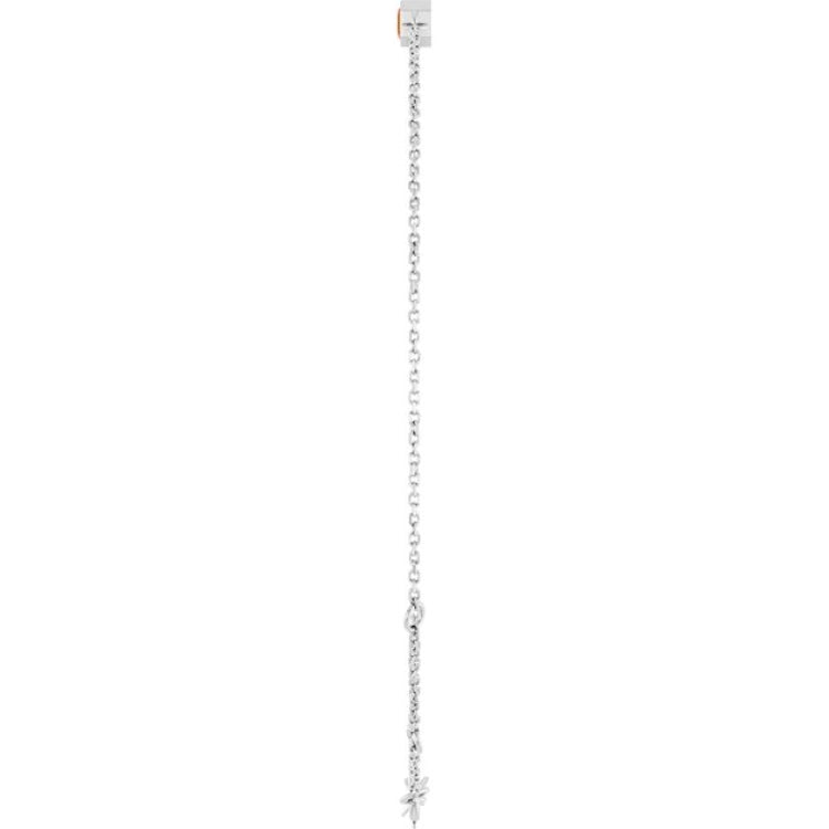 14K White Gold Natural Citrine 6 1/2-7 1/2" Bracelet