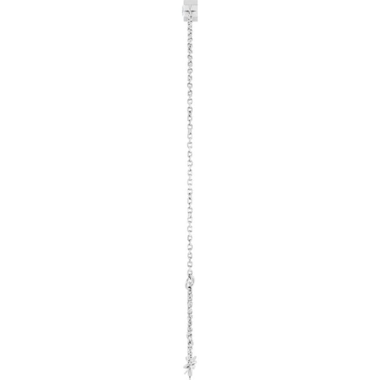 14K White Gold Lab-Grown Diamond 6 1/2-7 1/2" Bracelet
