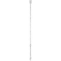 14K White Gold Lab-Grown Diamond 6 1/2-7 1/2" Bracelet