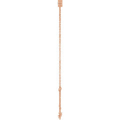 14K Rose Gold Lab-Grown Diamond 6 1/2-7 1/2" Bracelet