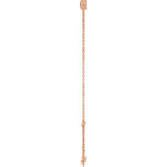 14K Rose Gold Lab-Grown Alexandrite 6 1/2-7 1/2" Bracelet