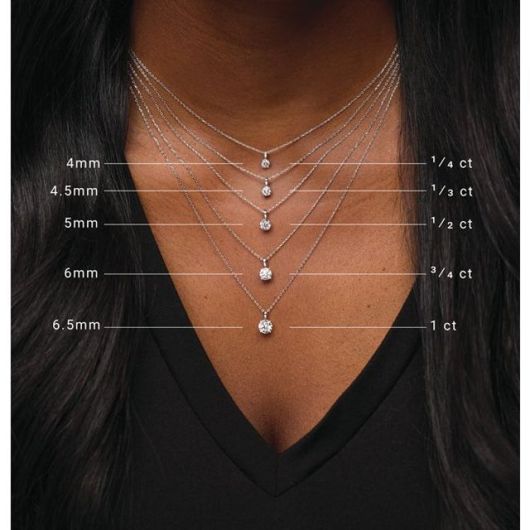 14K Yellow Gold 2 CT Lab-Grown Diamond 18" Necklace