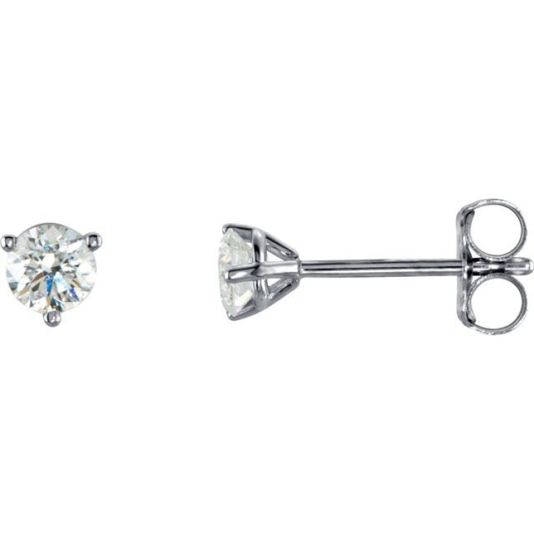 14K White Gold 1/3 CTW Natural Diamond Stud Earrings
