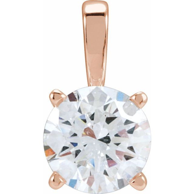 14K Rose Gold 1 1/4 CTW Natural Diamond Pendant