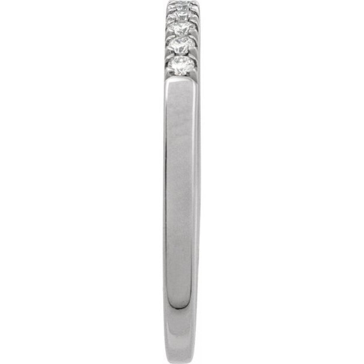 10K White Gold 1/6 CTW Lab-Grown Diamond Stackable Ring
