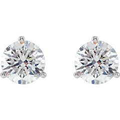 14K White Gold 1 1/2 CTW Natural Diamond Stud Earrings