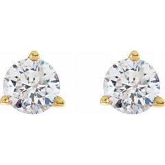 14K Yellow Gold 1/2 CTW Natural Diamond Stud Earrings