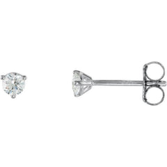 18K White Gold 1/5 CTW Natural Diamond Stud Earrings