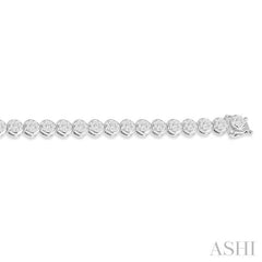 3 Ctw Lovebright Round Cut Diamond Bracelet in 14K White Gold