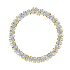 9.5 CTW Aria Half- Bezel Tennis Bracelet