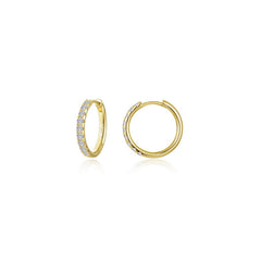 Small Alina Round Hoop Earrings