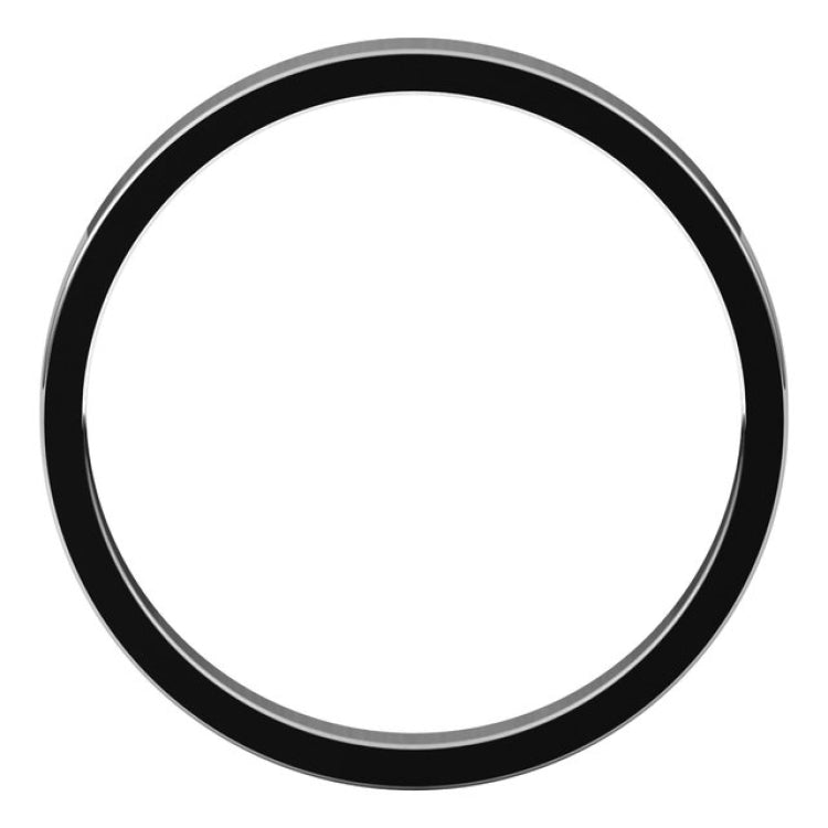 10K White Gold 2.5 mm Flat Band Size 8
