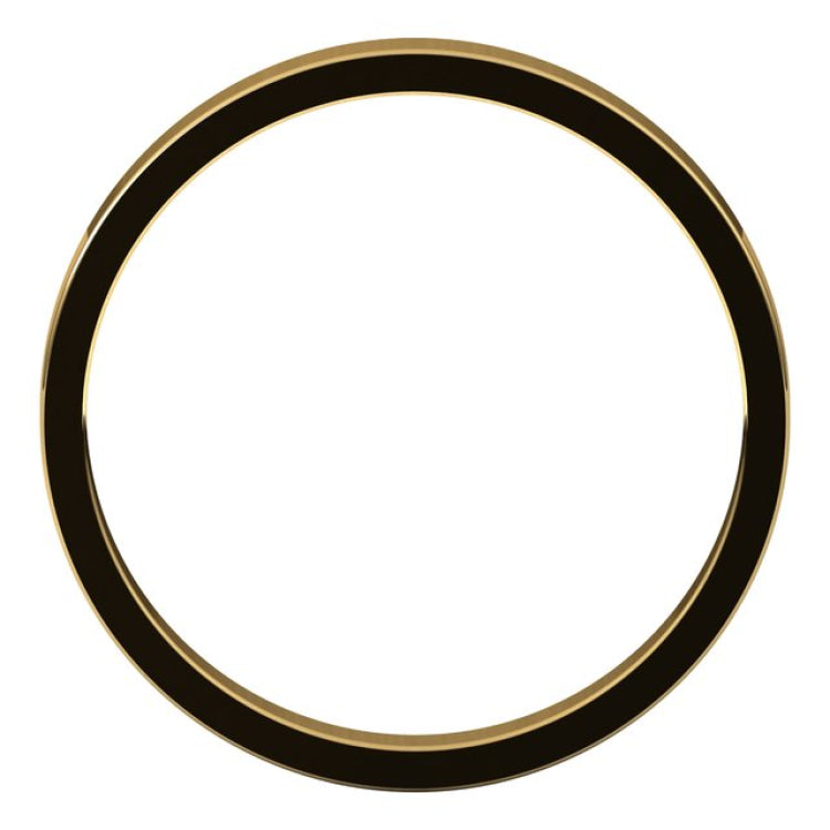 14K Yellow Gold 2.5 mm Flat Band Size 5