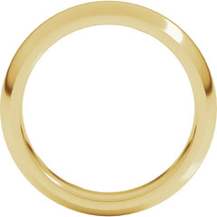 10K Yellow Gold 5 mm Comfort-Fit Half Round Band Size 13