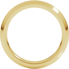 14K Yellow Gold 3 mm Comfort-Fit Half Round Band Size 7.5
