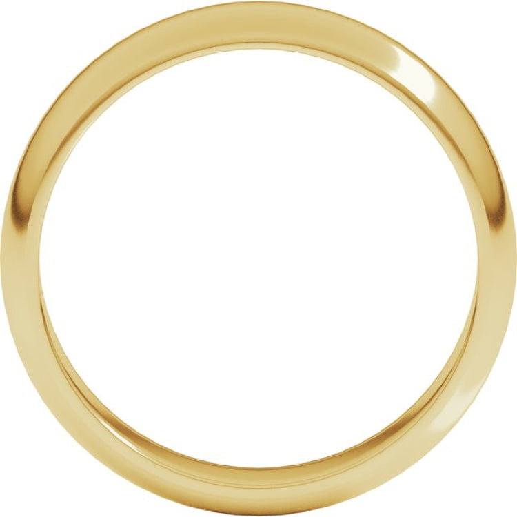 10K Yellow Gold 5 mm Half Round Band Size 5.5