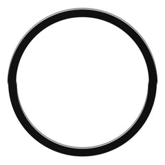 14K White Gold 1 mm Flat Band Size 10