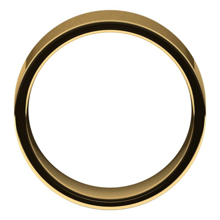 10K Yellow Gold 8 mm Lightweight Comfort-Fit Flat Band Size 9.5