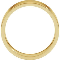 18K Yellow Gold 6 mm Lightweight Comfort-Fit Flat Band Size 8.5